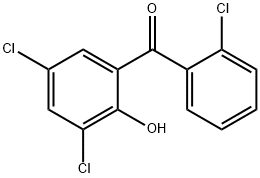 2-羟基-2',3,5-三氯二苯甲酮 结构式