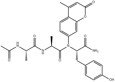 AC-ALA-ALA-TYR-AMC, 99590-93-9, 结构式