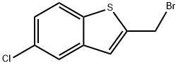 2-(Bromomethyl)-5-chloro-1-benzothiophene 结构式