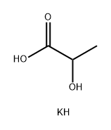2-ヒドロキシプロピオン酸カリウム 化学構造式
