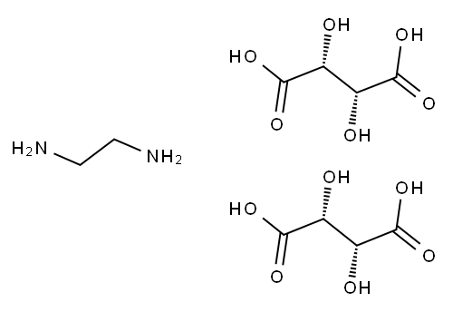 ETHYLENEDIAMINE DI-L-(+)-TARTRATE Structure