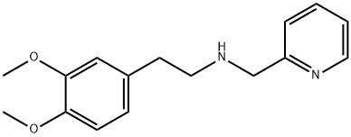 2-(3,4-二甲氧基苯基)-N-(吡啶-2-基甲基)乙-1-胺 结构式