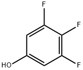 3,4,5-トリフルオロフェノール 化学構造式
