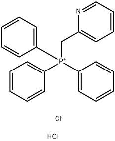 三苯(2-吡啶基甲基)膦氯盐酸盐 结构式