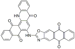 6-[(5,10-dihydro-5,10-dioxoanthra[2,3-d]oxazol-2-yl)amino]naphth[2,3-c]acridine-5,8,14(13H)-trione 结构式
