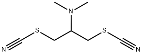 2-Dimethylamino-1,3-di(thiocyanato)propane Struktur
