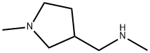 N,N-ジメチル(3-ピロリジニル)メタンアミン 化学構造式