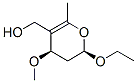 2H-Pyran-5-methanol,2-ethoxy-3,4-dihydro-4-methoxy-6-methyl-,cis-(9CI) 结构式