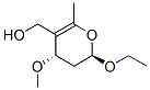 2H-Pyran-5-methanol,2-ethoxy-3,4-dihydro-4-methoxy-6-methyl-,trans-(9CI) 结构式