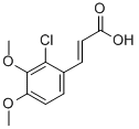 2-クロロ-3,4-ジメトキシけい皮酸 化学構造式