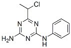 6-(1-CHLOROETHYL)-N-PHENYL-1,3,5-TRIAZINE-2,4-DIAMINE Structure