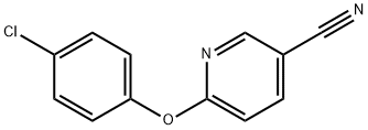 6-(4-氯苯氧基)烟腈 结构式