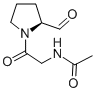 (S)-N-(2-(2-Formyl-1-pyrrolidinyl)-2-oxoethyl)acetamide 结构式