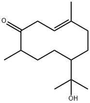 7-(1-Hydroxy-1-methylethyl)-4,10-dimethyl-3-cyclodecen-1-one 结构式