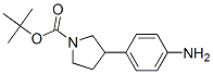 1-BOC-3-(4-氨基苯基)吡咯烷, , 结构式