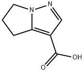 5,6-ジヒドロ-4H-ピロロ[1,2-B]ピラゾール-3-カルボン酸 化学構造式