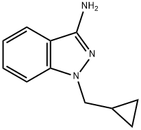 1-(CYCLOPROPYLMETHYL)-1H-INDAZOL-3-AMINE 结构式