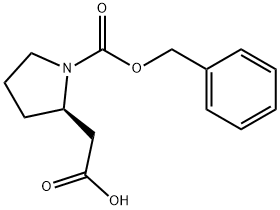 (R)-1-Cbz-2-pyrrolidineacetic acid Structure