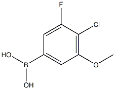 4-氯-3-甲氧基-5-氟苯硼酸, , 结构式