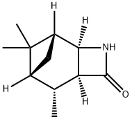 (1R,2R,5S,6R,7R)-6,8,8-TRIMETHYL-3-AZATRICYCLO[5.1.1.02,5]NONAN-4-ONE Struktur