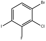 4-ブロモ-3-クロロ-2-フルオロヨードベンゼン 化学構造式