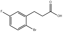 2-Bromo-5-fluorobenzenepropanoic acid Structure