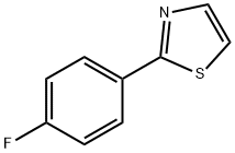 2-(4-氟苯基)噻唑, 1005196-13-3, 结构式