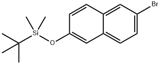2-(t-Butyldimethylsilyloxy)-6-bromonaphthalene Structure