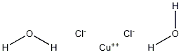 Copper(II) chloride dihydrate 结构式