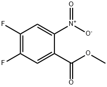 3,4-二氟-6-硝基苯甲酸甲酯 结构式