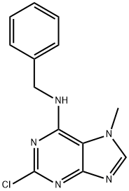 2-氯-6-苄基氨基-7-甲基嘌呤 结构式