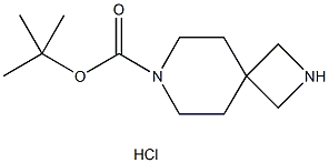 2,7-ジアザスピロ[3.5]ノナン-7-カルボン酸TERT-ブチル塩酸塩 化学構造式
