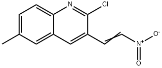 E-2-CHLORO-6-METHYL-3-(2-NITRO)VINYLQUINOLINE Struktur