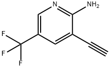 3-乙炔基-2-氨基-5-(三氟甲基)吡啶 结构式