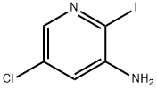 2-碘-3-氨基-5-氯吡啶 结构式