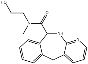 10,11-二氢-N-(2-羟基乙基)-N-甲基-5H-吡啶并[2,3-C][2]苯并氮杂卓-10-甲酰胺, 1071504-81-8, 结构式