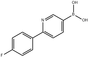 6-(4-氟苯基)嘧啶-3-硼酸 结构式