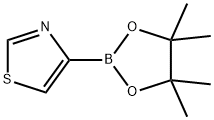 噻唑-4-硼酸频那醇酯, 1083180-00-0, 结构式