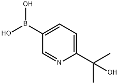 6-(2-羟基丙烷-2-基)吡啶-3-硼酸 结构式