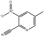 5-甲基-3-硝基吡啶-2-甲腈 结构式