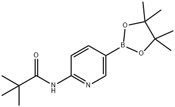 6-新戊酰氨基吡啶-3-硼酸频哪醇酯 结构式