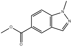 1-甲基-1H-吲唑-5-羧酸甲酯, 1092351-82-0, 结构式