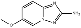 6-メトキシ-[1,2,4]トリアゾロ[1,5-A]ピリジン-2-アミン 化学構造式
