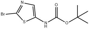 2-溴噻唑-5-氨基甲酸叔丁基酯, 1094070-77-5, 结构式