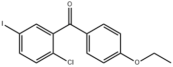 (5-碘-2-氯苯基)(4-乙氧基苯基)甲酮, 1103738-26-6, 结构式
