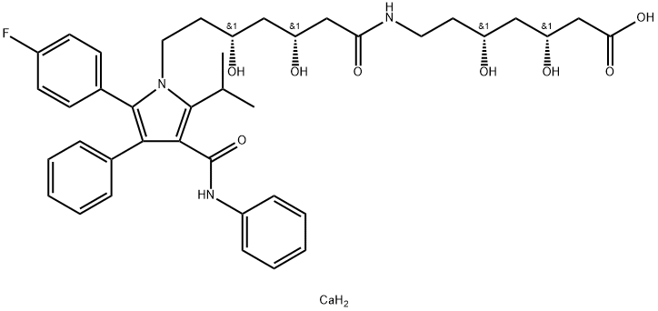 Atorvastatin N-(3,5-Dihydroxy-7-heptanoic Acid)amide Struktur