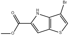 Methyl 3-bromo-4H-thieno[3,2-b]pyrrole-5-carboxylate Struktur