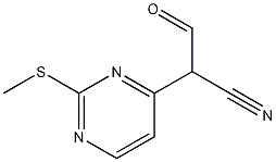 2-(2-甲硫基嘧啶-4-基)-3-氧代丙腈 结构式