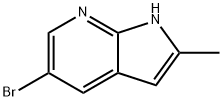 5-ブロモ-2-メチル-1H-ピロロ[2,3-B]ピリジン 化学構造式