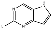 2-CHLORO-5H-PYRROLO[3,2-D]PYRIMIDINE Struktur